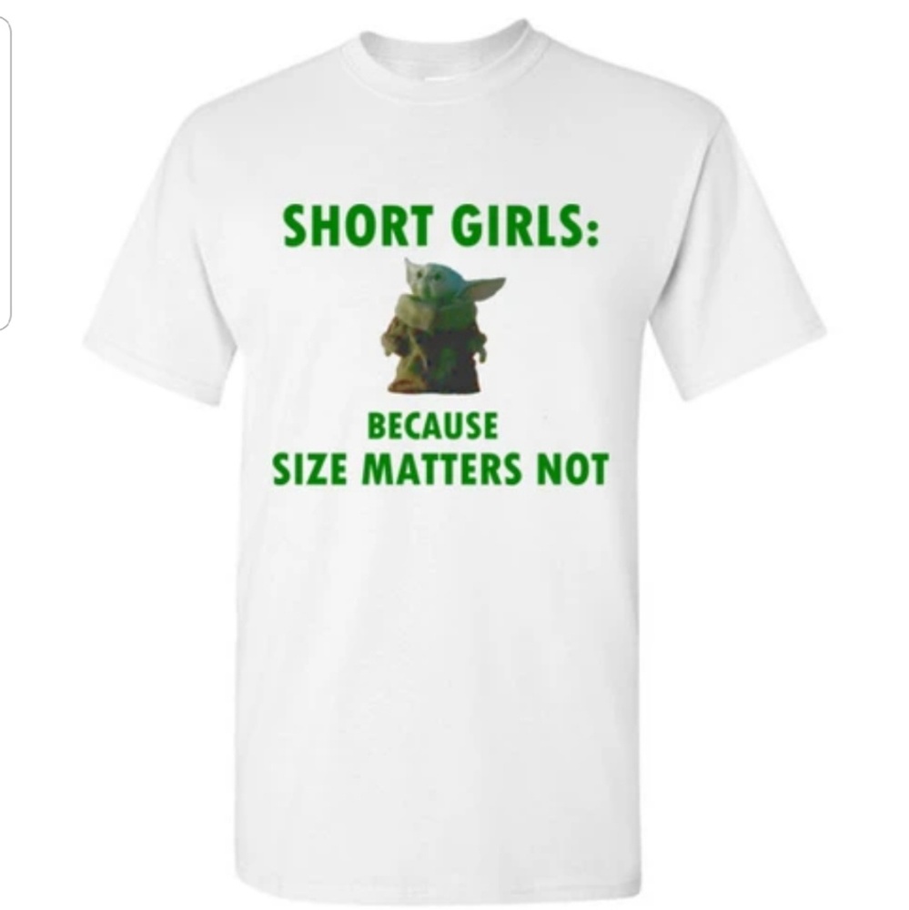Short Girls Baby Yoda Star Wars Tshirt